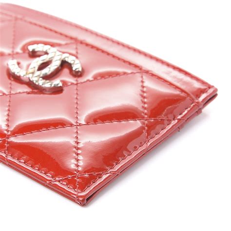 chanel patent card holder|genuine chanel wallet.